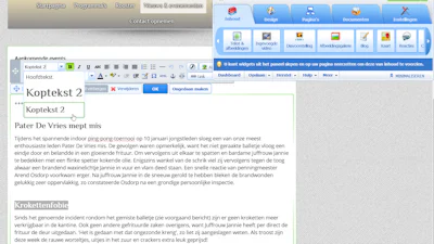 Verder met Sitebuilder (1/3)