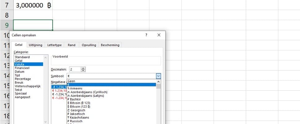 Bitcoin maakt debuut in Excel