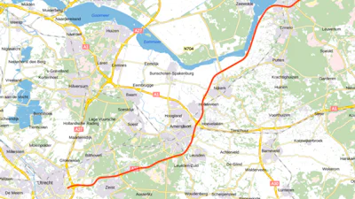 Camera's op A28 registreren negeren rood kruis