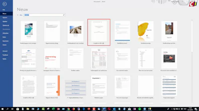 Word: sjabloon APA-stijl