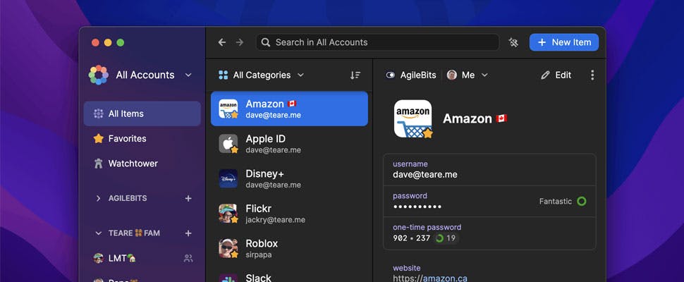 1Password voor Mac ondersteunt native apps