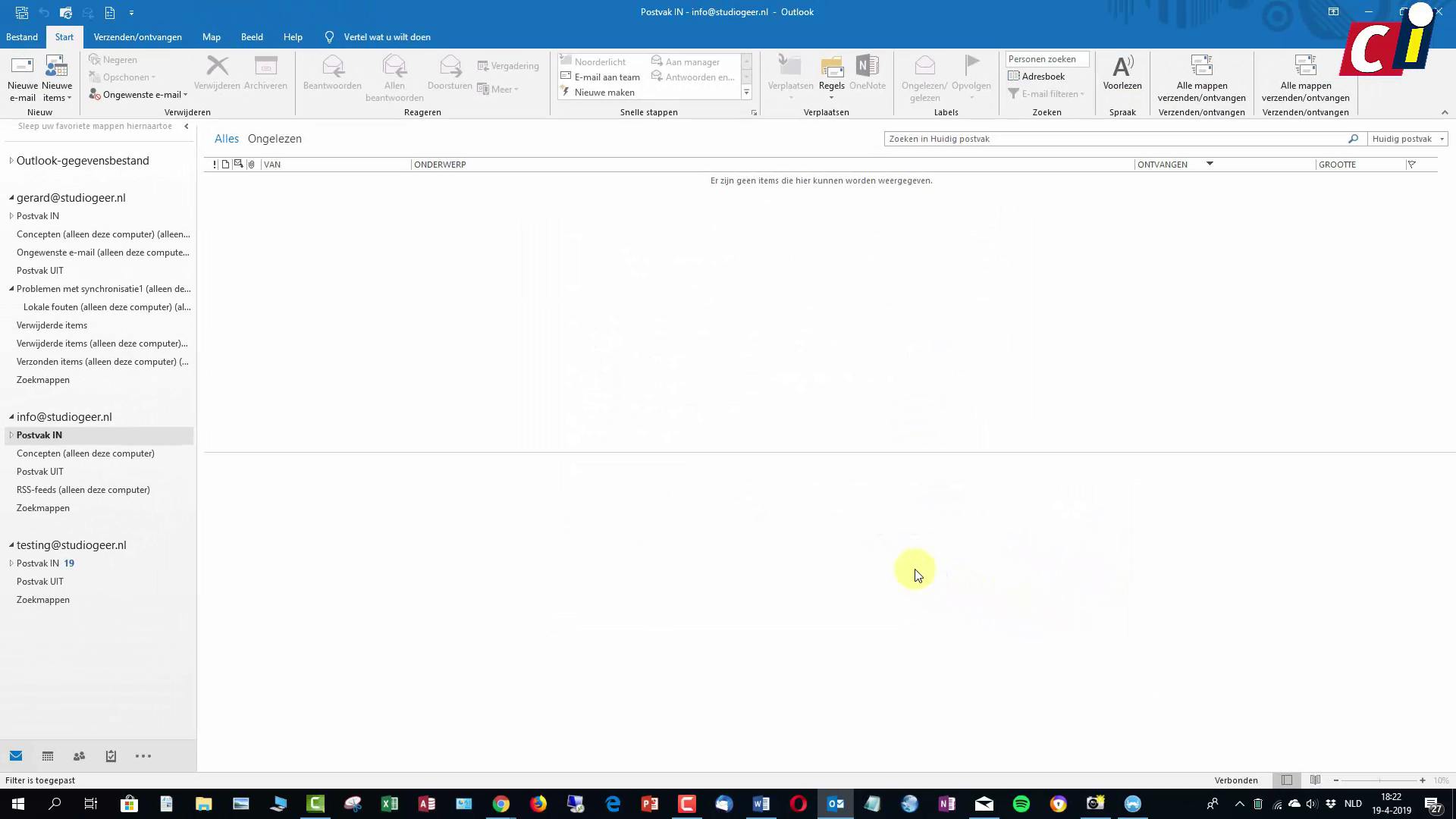 Outlook: meerdere accounts