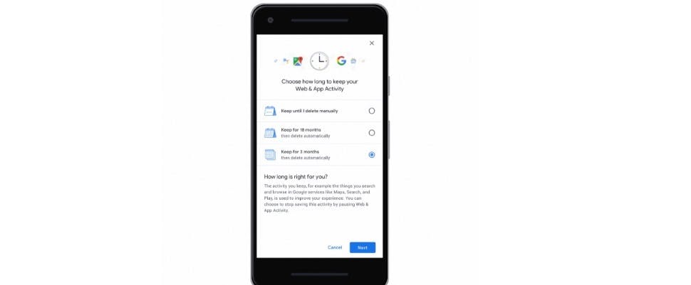 Opgeslagen geschiedenis in Google makkelijker te wissen