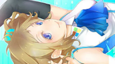 Internet Explorer in Japan: schoolmeisje in een kort rokje