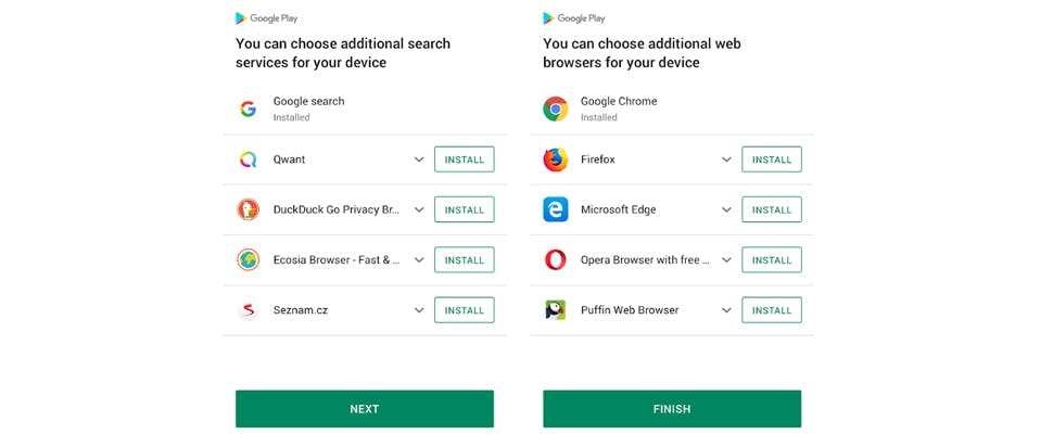 Zo stelt Google straks andere browsers en zoekmachines voor