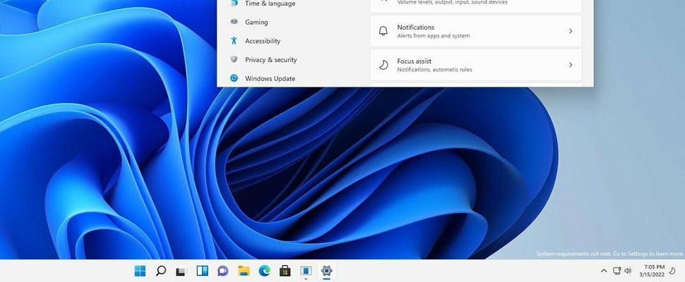 Windows 11 krijgt watermerk op niet-ondersteunde hardware