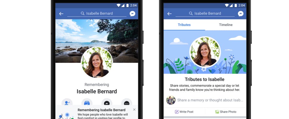 Condoleances voortaan in Eerbetonen-sectie Facebook