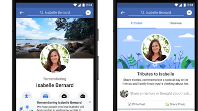 Condoleances voortaan in Eerbetonen-sectie Facebook