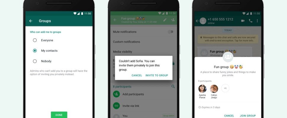 Hoera! Nooit meer automatisch in een WhatsApp-groep