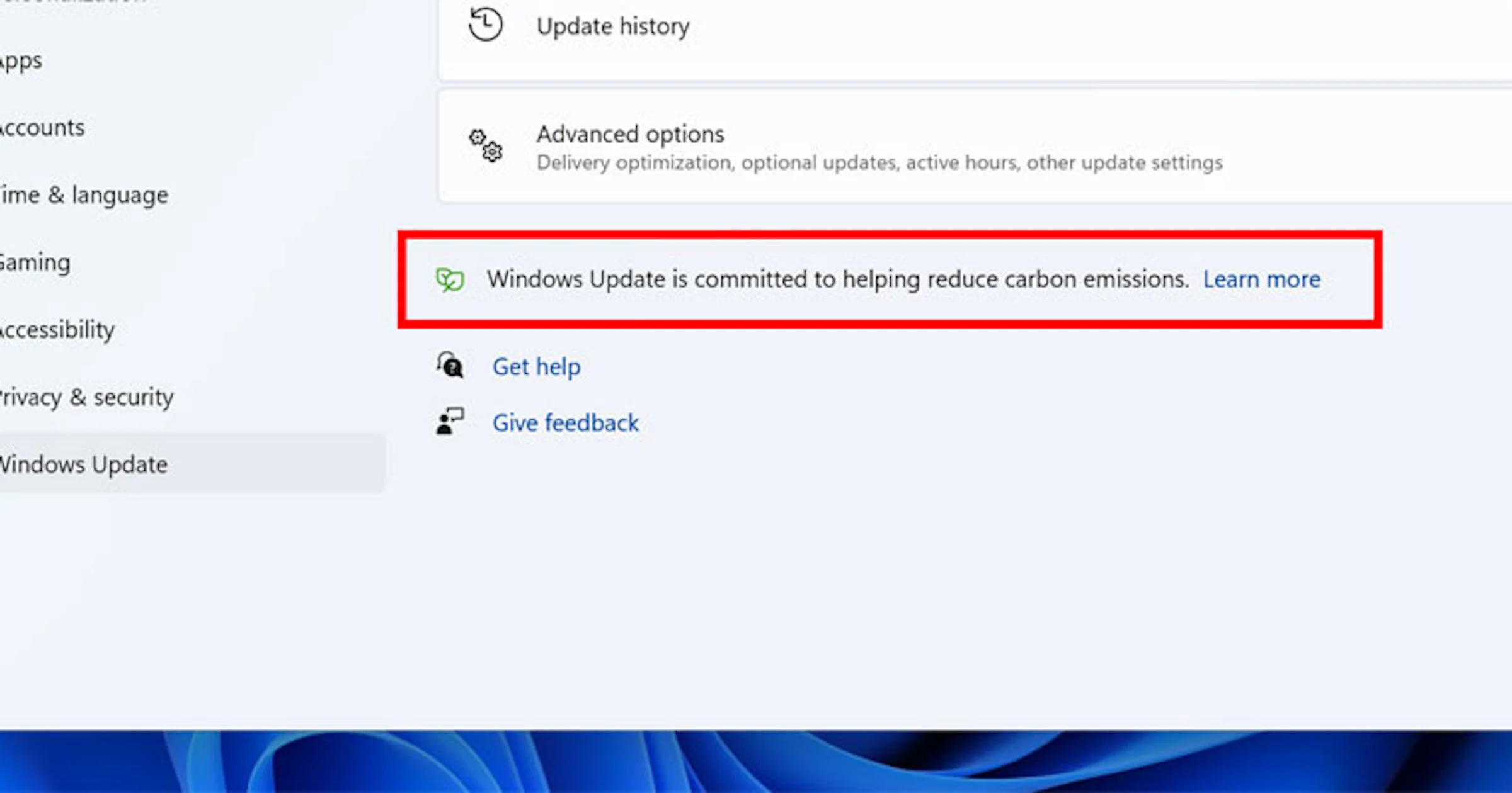 Microsoft maakt Windows 11 milieuvriendelijker