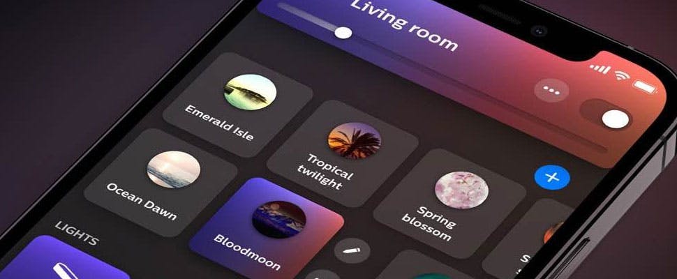 Philips Hue-app geeft gebruikers extra scènes