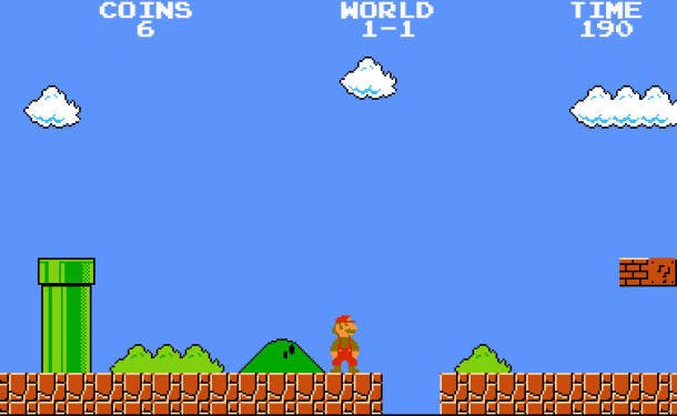 Klassiek spel Super Mario Bros. volledig nagemaakt in HTML 5