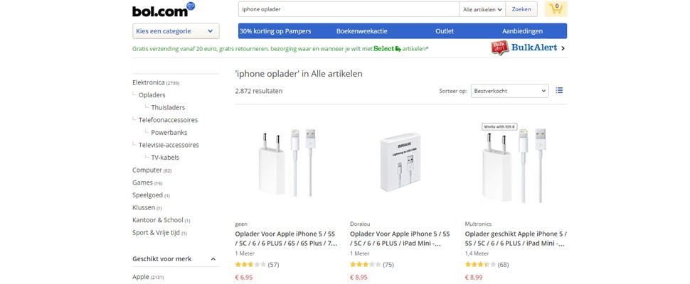Bol.com tikt verkopers nepproducten op de vingers