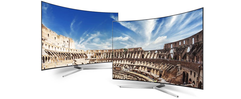 Samsung ziet nog heil in curved televisies