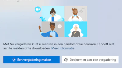 Zo verwijder je het Nu vergaderen-pictogram in Windows 10