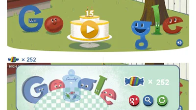 Google viert vijftiende verjaardag met Doodle en tijdmachine