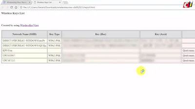 Wifi-wachtwoord achterhalen met WirelessKeyView