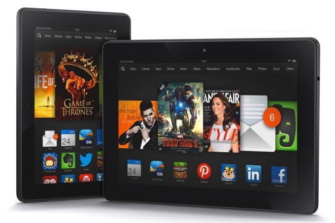 Amazon komt met krachtigere Kindle Fire HDX in twee formaten