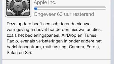 Veel gedoe bij updaten naar iOS 7