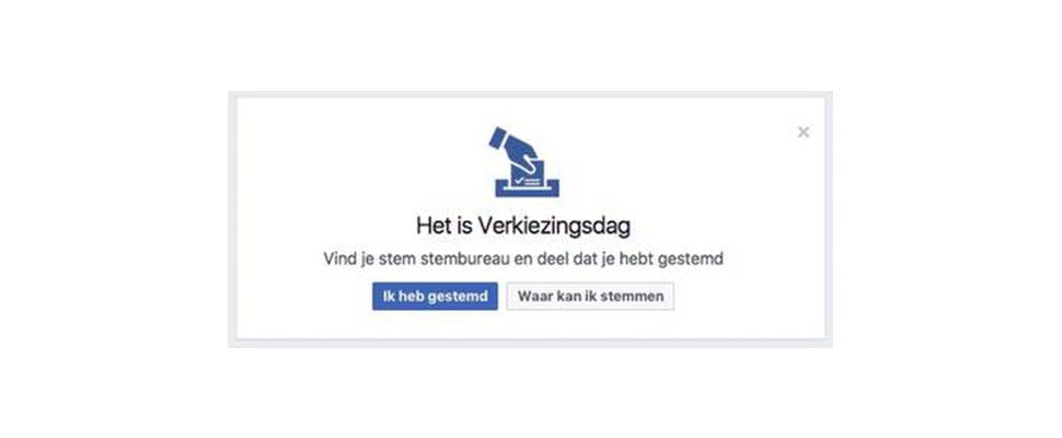 Facebook stuurt je naar de stembus