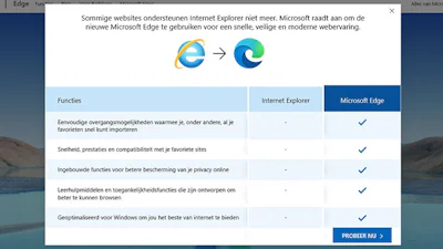 Veel sites niet meer in Internet Explorer te openen