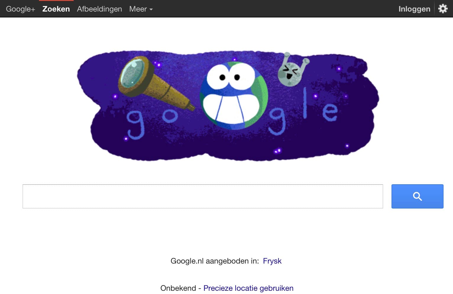 Aarde-achtige planeten zorgen voor een Google doodle