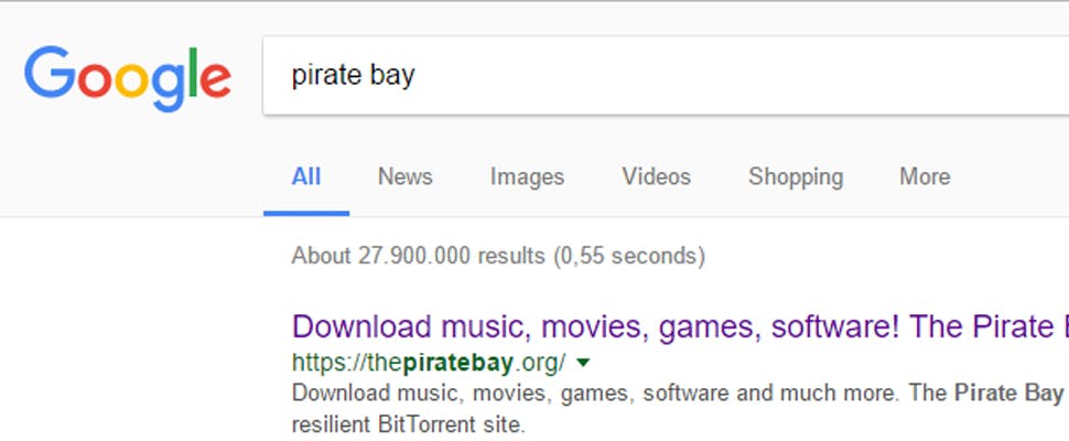 Torrentsites moeilijker vindbaar op Britse Google en Bing