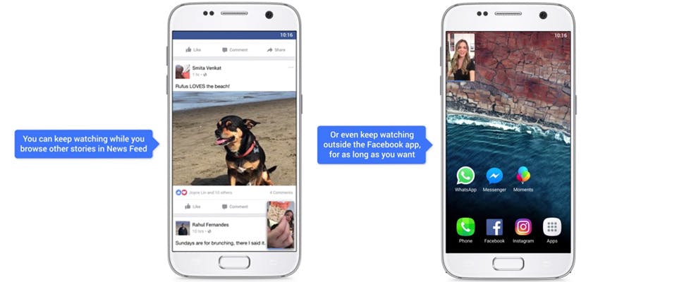 Facebook-video's ook buiten app af te spelen