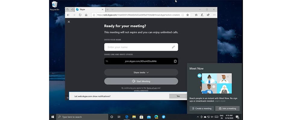 Microsoft werkt aan videobelfunctie Windows 10