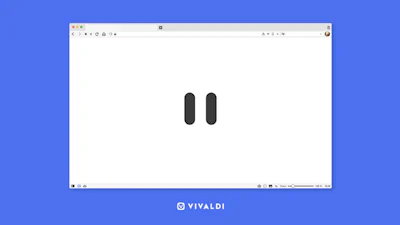 Vivaldi-browser introduceert pauzeerknop voor internet