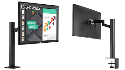 LG 27QN880-monitor voor een netjes opgeruimd bureau