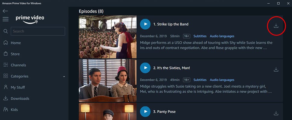 Amazon Prime Video nu als Windows 10-app met download-optie