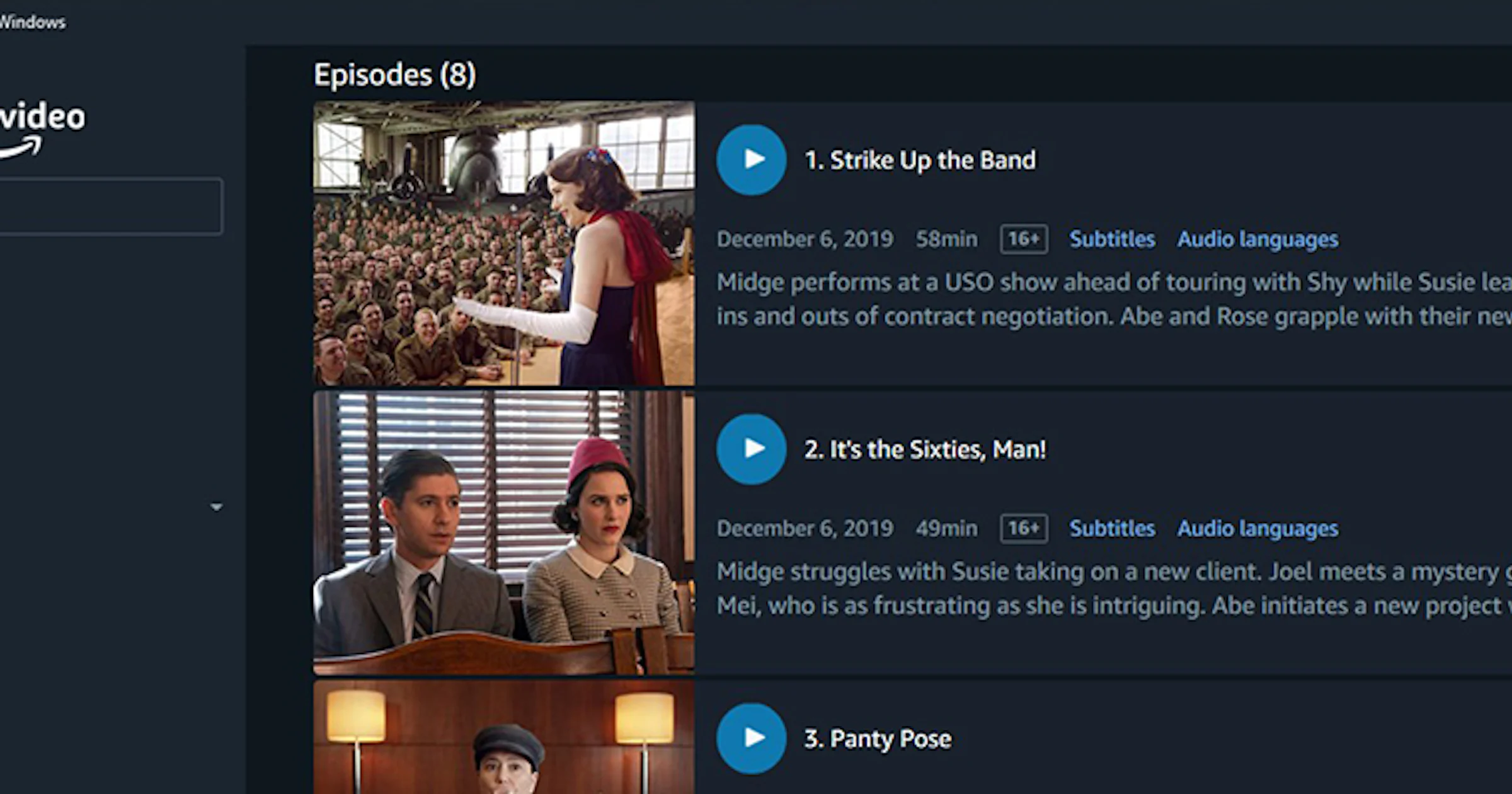 Amazon Prime Video nu als Windows 10-app met download-optie