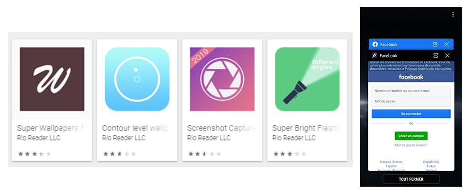 Malafide Android-apps onderschepten Facebook-wachtwoorden