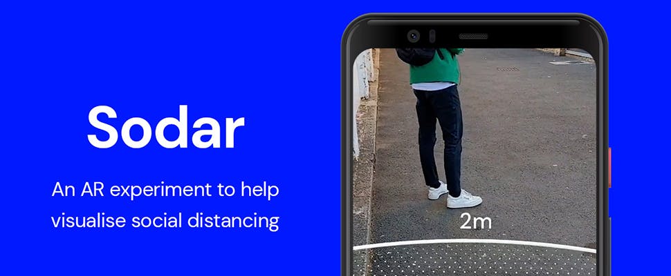 Hulp bij anderhalve meter afstand met Google Sodar AR-app