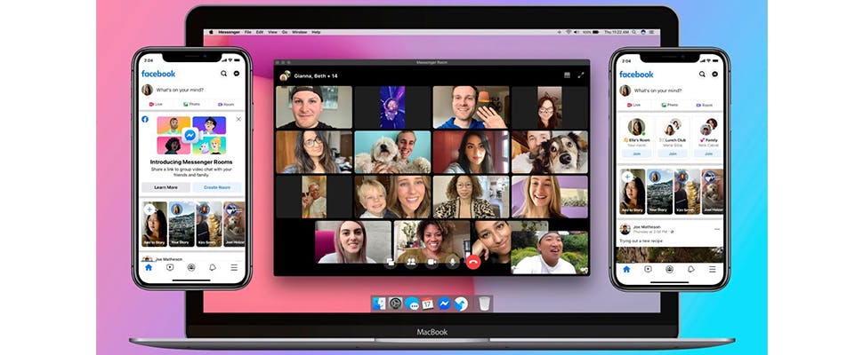 Videobellen in groep met Messenger Rooms van Facebook