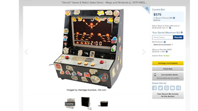 Opnieuw zeldzame retro-spelcomputer onder de hamer