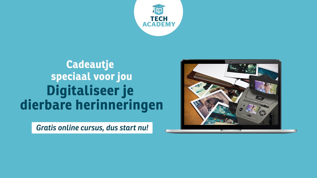 Gratis Tech Academy-cursus Digitaliseer je dierbare herinneringen