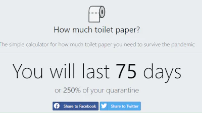 Site berekent hoeveel toiletpapier je werkelijk nodig hebt in corona-tijden