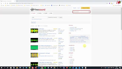 Online geluidenbank Freesound