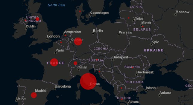Interactieve wereldkaart toont verspreiding COVID-19 coronavirus