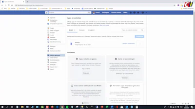 Facebook-koppelingen verwijderen