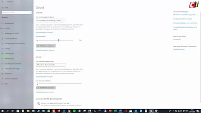 Windows 10: geluidsinstellingen