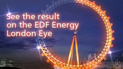 London Eye toont twitter-sentiment Olympische Spelen