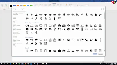 Word 365: pictogrammen gebruiken