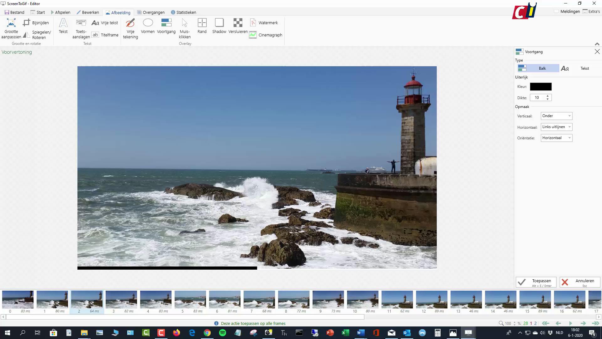 ScreenToGif: van schermvideo gif maken