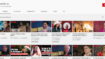 Populariteit YouTube-kanaal Netflix in 2019 verdubbeld