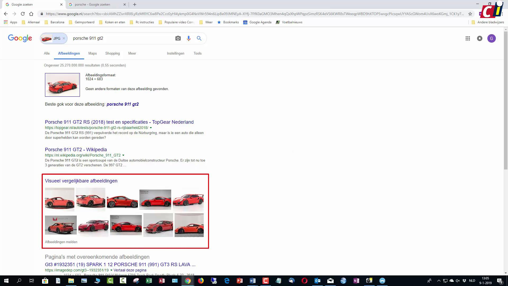 Google: zoeken op afbeelding
