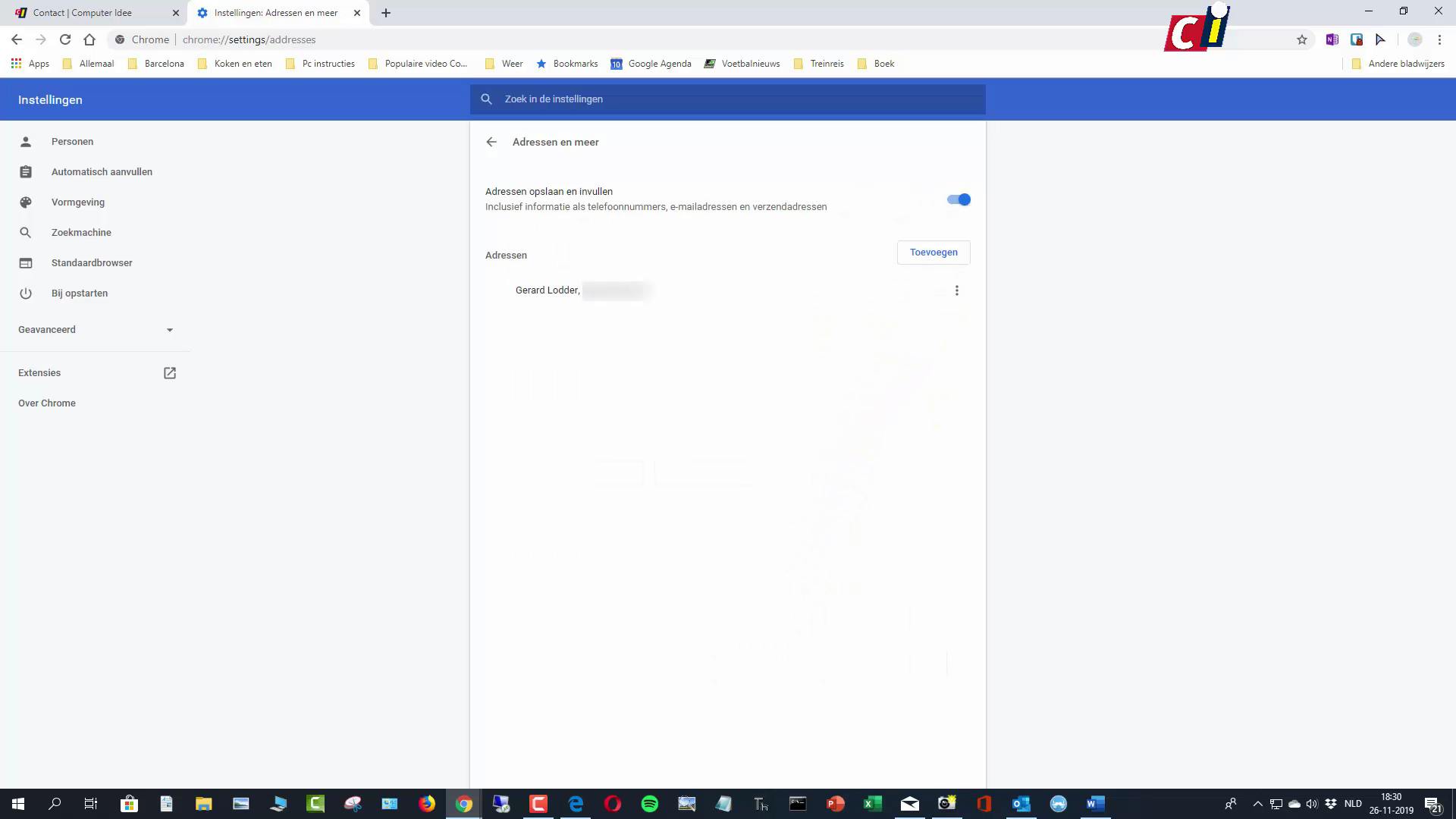 Auto-aanvullen in Edge en Chrome