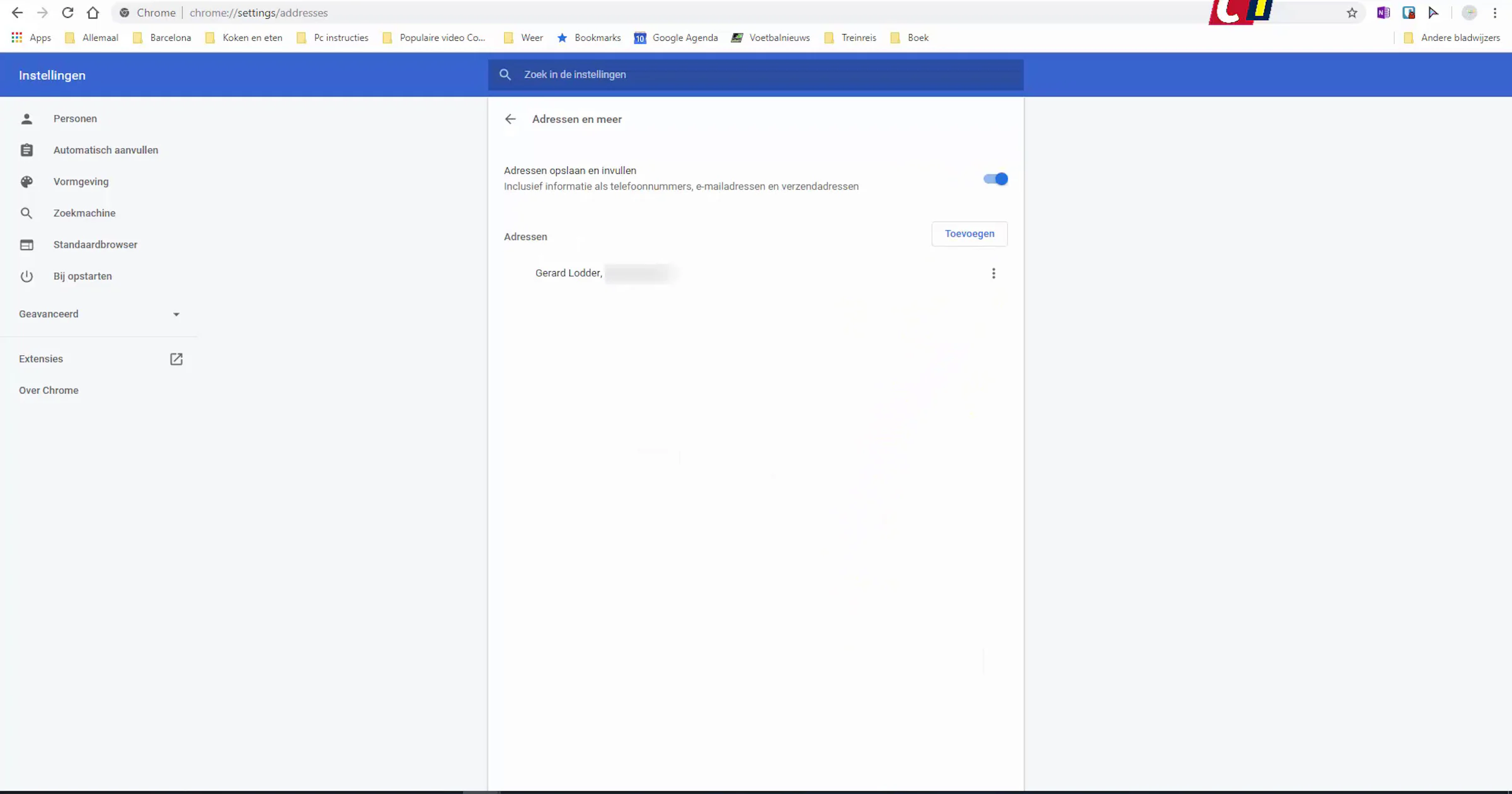 Auto-aanvullen in Edge en Chrome